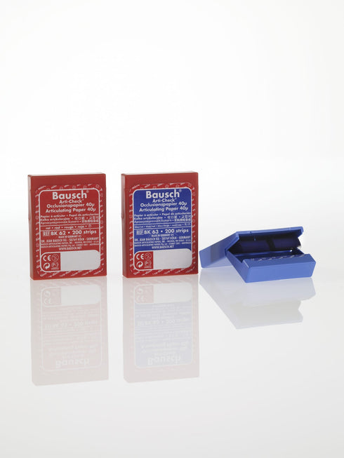 Bausch Arti-Check Micro-Thin 40μ 40 microns Blue Red Horseshoe Strips Progressive Color Transfer